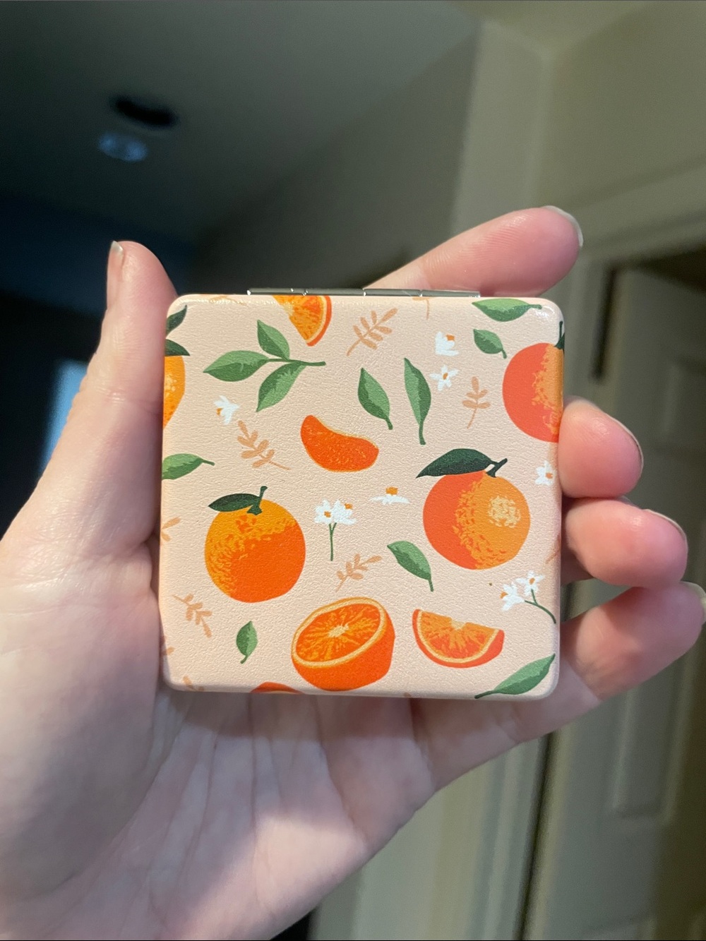 Orange Compact Mirror - Picture 3 of 3